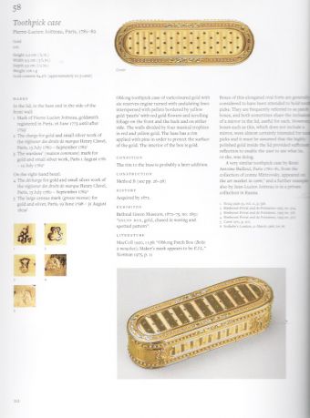 Wallace Collection: Catalogue of Gold Boxes